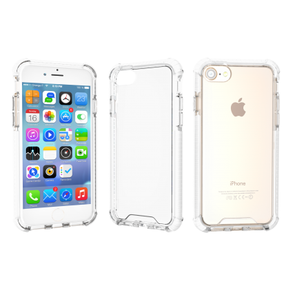 iPhone 6 | 6s | 7 | 7s | 8 Compatible Clear Case  (White)